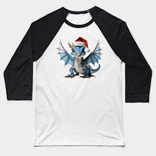 Cute Blue Baby Dragon for Christmas Baseball T-Shirt